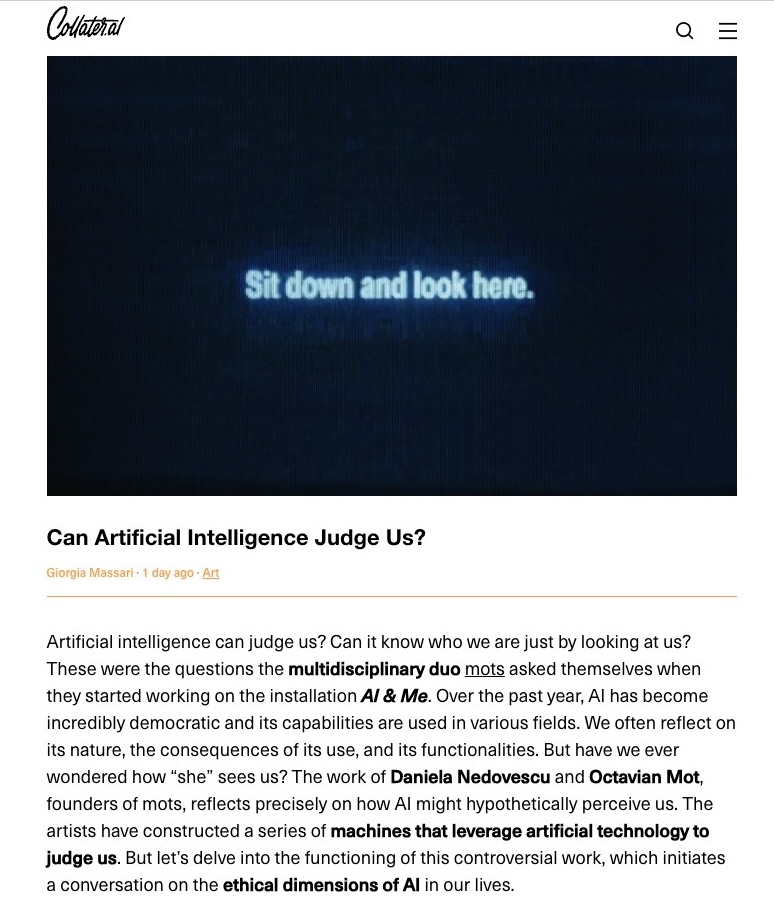 Collater.al featured AI & Me