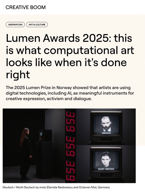 Deutsch / Nicht Deutsch on Creative Boom