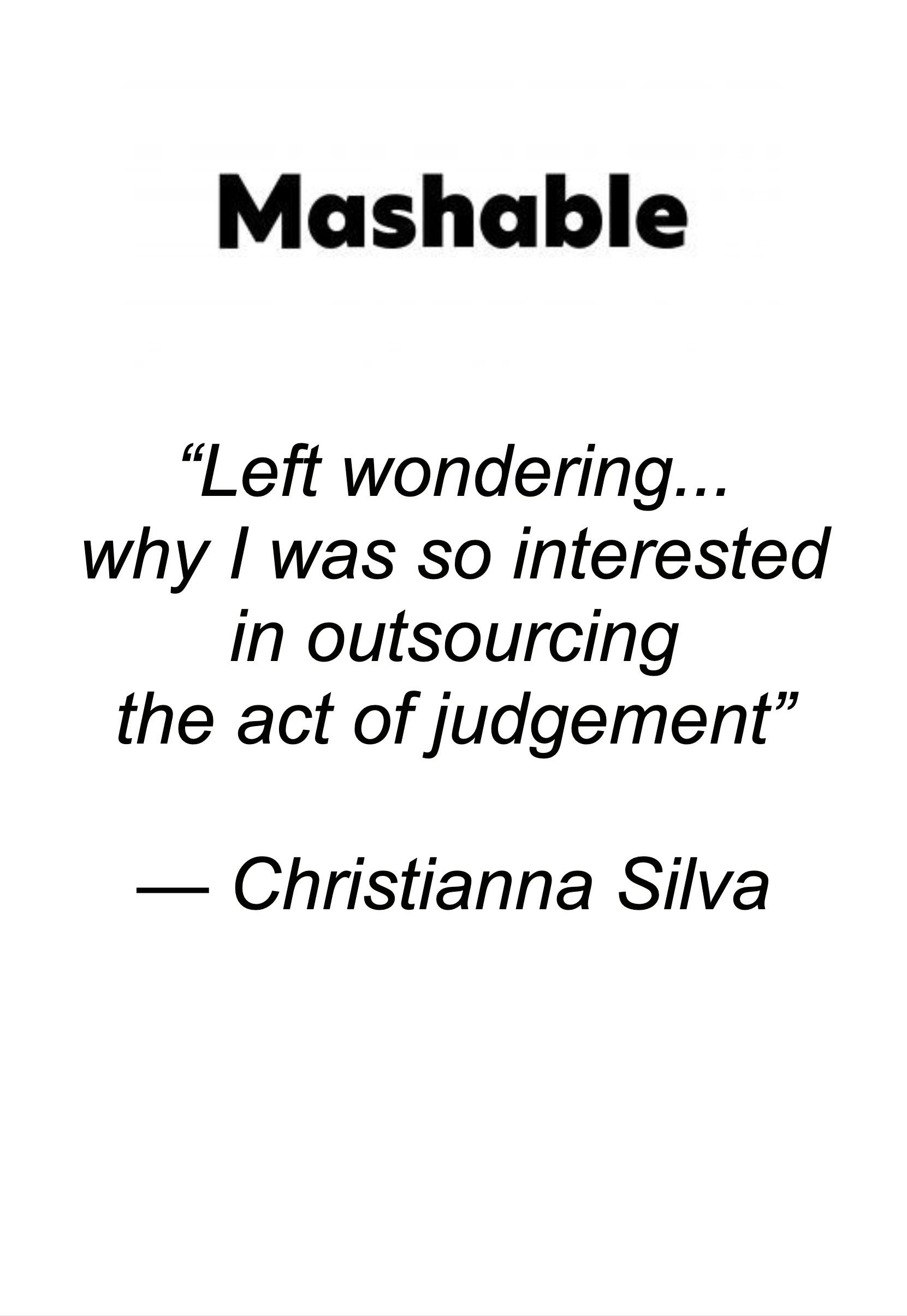 Mashable visited AI & Me at Tribeca