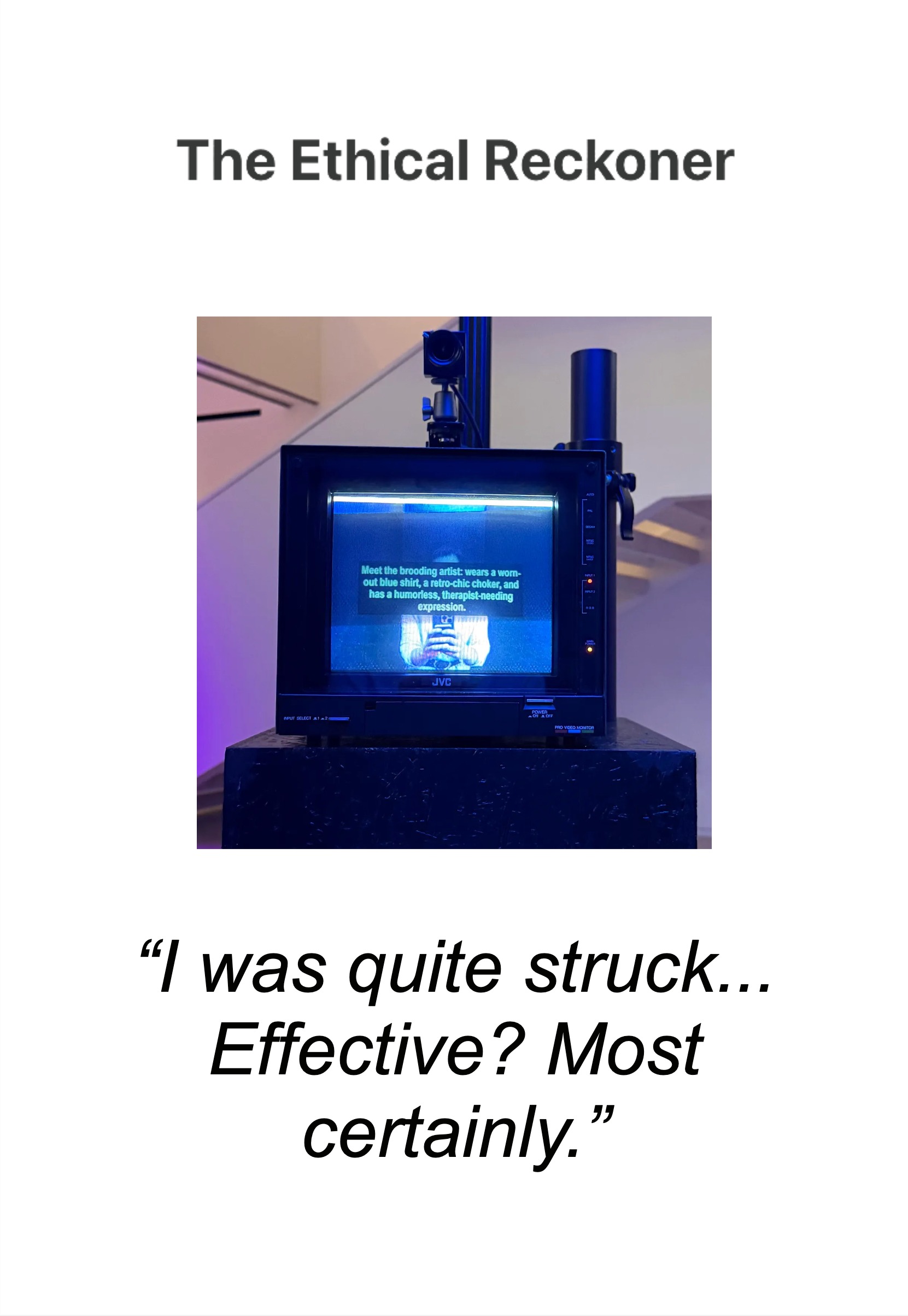 The Ethical Reckoner tried The Confessional at Tribeca